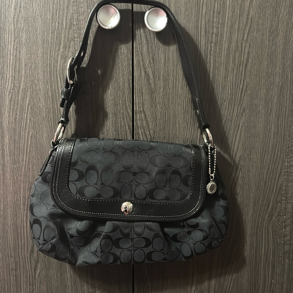 Coach signature shoulder bag
